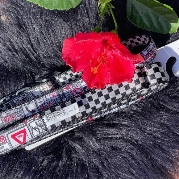 PETCO 2 In 1 Reversible Street Sign Print Dog Collar & Leash Set - Picture 3 of 9